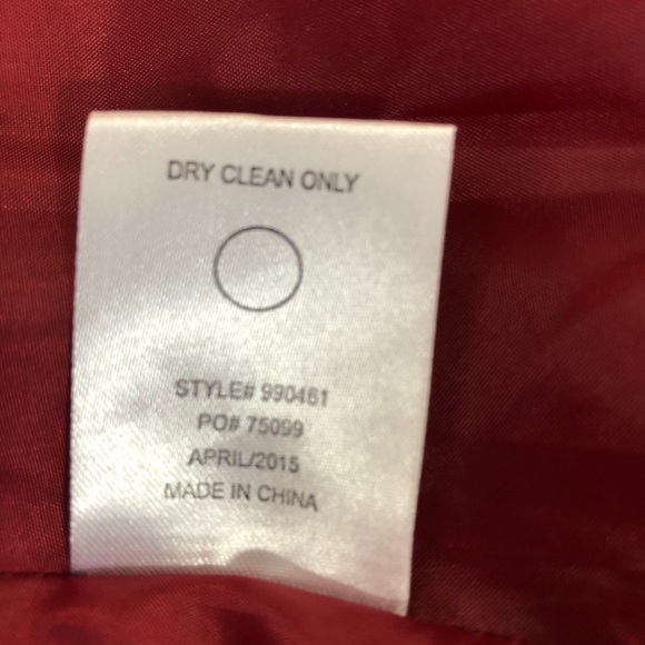 Short Burgundy Red Trench Coat by Rampage - Picture 8 of 9